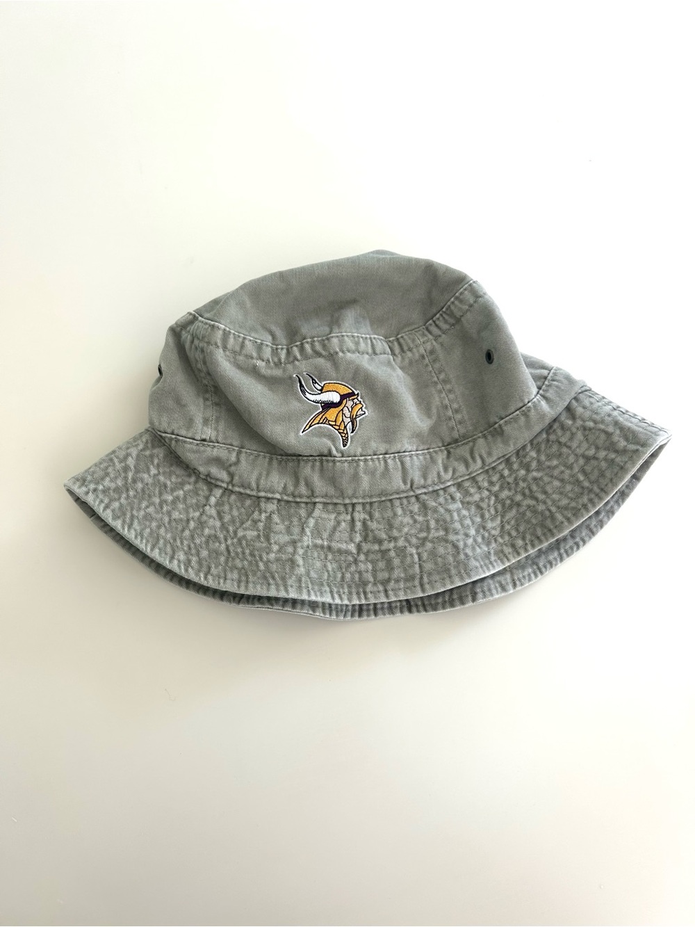 Minnesota Vikings Pearson Bucket Hat Cotton Khaki Brim Vintage